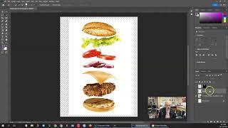 Adobe Photoshop - Build a Hamburger (working with layers)