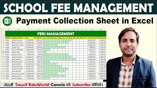 Student Fee Management Sheet in Excel | MS Excel | #excel