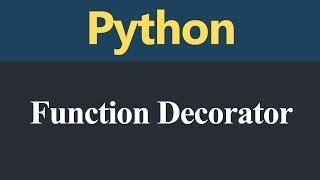 Function Decorator in Python (Hindi)