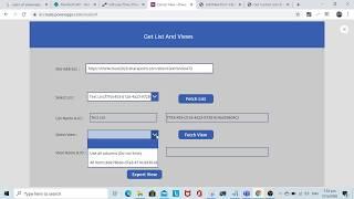 How to Export Custom List View of SharePoint using Canvas APP