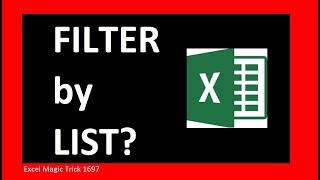 Excel FILTER based on list, not individual values? Easy! Excel Magic Trick 1696.