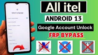 All itel Android 13 Google Account Bypass | itel Android 13 Frp Unlock Without PC-2024