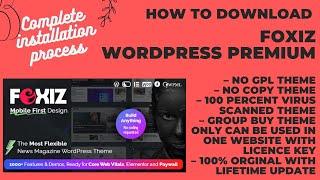 Original Foxiz Theme Download With License Key NO GPl/ COPY Theme Cheap Price
