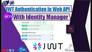 Build Secured .NET 8 APIs With Custom JWT Authentication & Authorization using Identity Manager! 