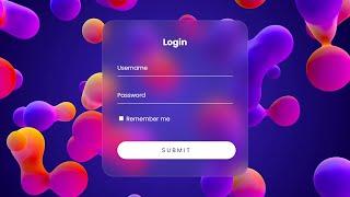 Modern Login Form with Video Background | HTML & CSS Tutorial