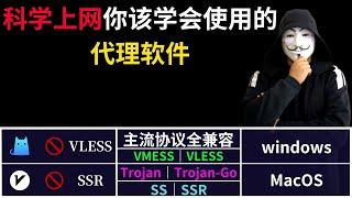 2022年 1月科学上网你需要这一款翻墙软件就够了！兼容vmess/vless/Trojan/Trojan-Go/SS/SSR 节点协议 | 支持windows与MacOS平台！比 VPN 好用很多！