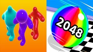 Blob Runner 3D VS Ball Run 2048 - All Levels Gameplay Android iOS Ep 1