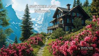 Entdecken Sie Mürren, ein Schweizer Dorfrundgang in der bezaubernden Schweiz Entspannendes 4K-Video