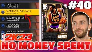 OUR *6TH* PINK DIAMOND TROPHY CASE PLAYER!! FIRST MOMENTS AGENDAS!! | NBA 2K23 MYTEAM NMS #40