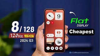 TOP 5: Cheapest 8GB and 120 hz Phone With Flat Display 2024 | No Curved #budget 8GB phone