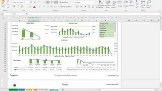 Dashboard in Microsoft Excel