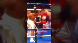 Up Close/SloMo!!  Tank Davis 1st Title Winning KO Punch vs Jose Pedraza #boxing #sports