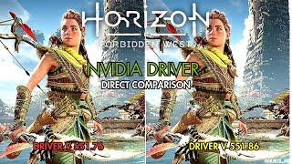 Horizon Forbidden West |v551.76 vs v551.86| Nvidia Driver Version Performance Comparison|RTX 3080|4K