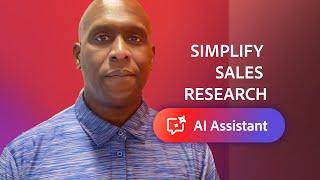 Simplify Sales Research with AI Assistant | Adobe Acrobat