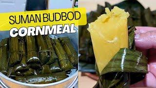 Budbod Suman Tiktik Mais |  Cornmeal Recipe  | Ganito ang masarap na Suman