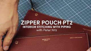 Zipper Pouch "Retourné" trailer - Leathercraft Tutorials with Peter Nitz