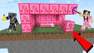 Minecraft: CRAZY PINK LUCKY BLOCK BEDWARS! - Modded Mini-Game