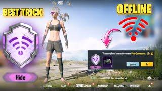 Easy Way To Complete POOR CONNECTION Hide Achievement | Best Trick Offline Achievement | BGMI/PUBG