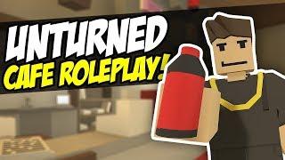 FUDGY'S CAFE - Unturned Shop Roleplay | I Got Robbed!