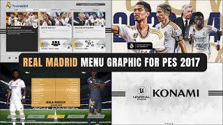 PES 2017 | Real Madrid CF 2024 Menu Graphic For All Patches  ( Download & Install )