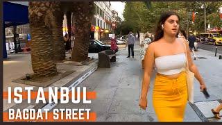 Istanbul Turkey 2021 | Bağdat Street Istanbul Walking Tour | 4K UHD 60FPS | Istanbul Shopping Street