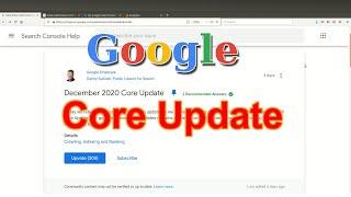 Google Core Update December 2020 | SEO