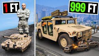Upgrading Smallest to Biggest Army Car on GTA 5 RP