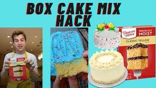 How to Make a Boxed Cake Mix Taste GOURMET! (EASY BAKING HACK)