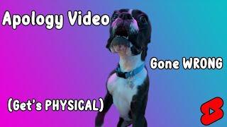 Apology Video gets PHSYICAL (Sorry LUNA) #Shorts