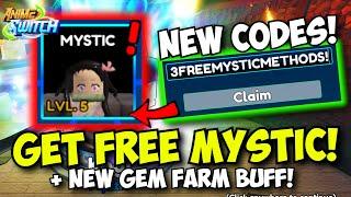 GET FREE MYSTIC + New Codes & Gem Farm BIG BUFF in Anime Switch!
