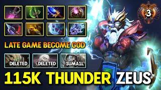 115K THUNDER GOD MID By Bzm Zeus Max Slotted Item Build 100% Dominates All Pros 7.36a DotA 2