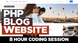 PHP Blog website from scratch | Responsive + Source code | Quick programming tutorial