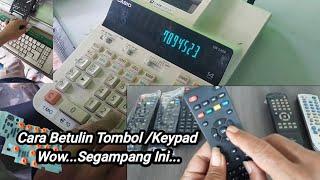 Remot TV Remot STB Tombol/Keypad Calculator casio Rusak..‼️ Lakukan Cara ini Pasti Berhasil !