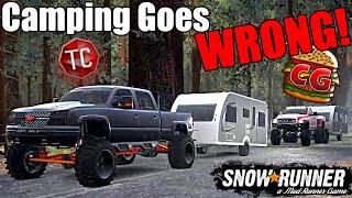 SnowRunner: We went CAMPING and everything WENT WRONG! TC & Camodo