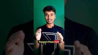 How to make passport size photo in mobile #shorts