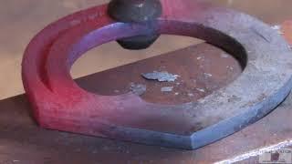 world Championship Blacksmiths Craig Trnka, CJF -  Rolled Bar Shoe