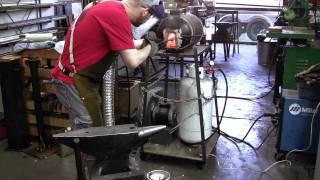 Twisting a Pattern-Welded Rod