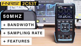 [BRAND NEW] FNIRSI 2C53T ⭐ 50Mhz Oscilloscope + 4½ Digits Multimeter  + Signal Generator