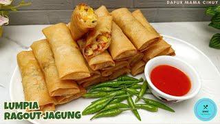 LUMPIA RAGOUT JAGUNG SEENAK PASTEL GULUNG VIRAL || Super Renyah, Gurih & Lembut || ENAKNYA POLLL 