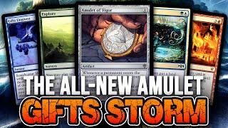 The NEW Gifts Storm! Amulet of Vigor is BETTER — Modern Simic Storm Combo | Magic: The Gathering MTG