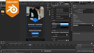 How to Edit Animated Blender Templates | Blender Motion Graphics Tutorial