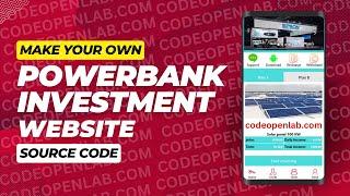 Make your own Powerbank Daily Investment Website || Full Setup video with Source Code