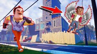 UÇMA İKSİRİ İLE WİLSON AMCAYI DELİRTTİK  Hello Neighbor Uçma Modu