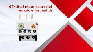 GTH 20a 3 phase motor rated thermal overload switch