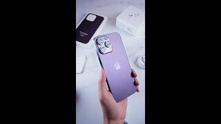 ASMR unboxing the PURPLE iPhone 14 Pro Max