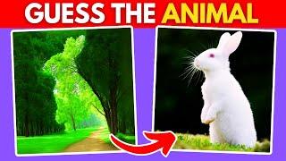 Can You Guess The Hidden Animal By Illusion | Animal Quiz