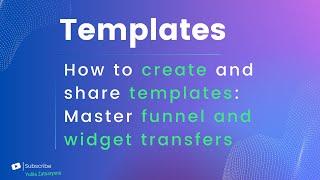 How to create and share templates in Smart Sender: Master funnel and widget transfers