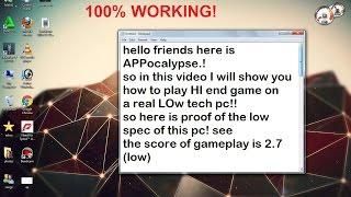 How to play HIGH-GRAPHICS games on LOW-END PC(100% Working)