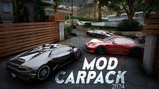 ESSE É O MELHOR CARPACK PARA GTA V EM 2024 VEJA | + DE 70 GB EM CARROS DE TODAS AS GRANDES MARCAS