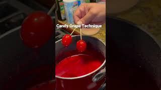 Candy Grape Dipping Technique